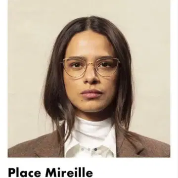 AHLEM 골드 캣아이 안경 mireille