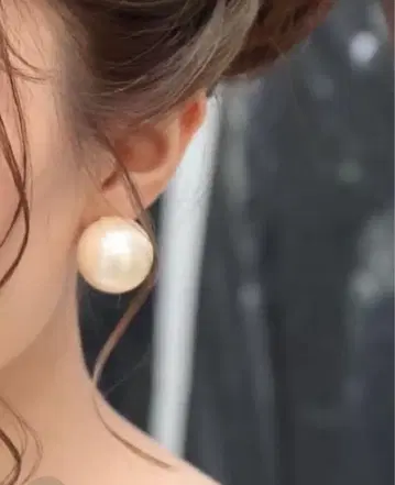 rippmonster 물방울 펄 귀걸이