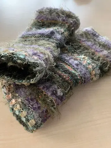 Masakikyoko 마사키쿄코 울 컬러풀 퍼플 암커버