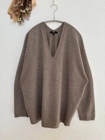 UNIQLO 캐시미어 100% 스웨터 V넥 니트 3D XL 새상품급