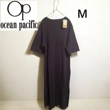 [택 포함 새상품] OP 오션 퍼시픽 리브 T셔츠 롱 원피스 M 네이비