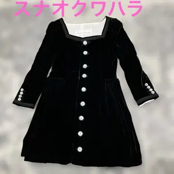 SUNAOKUWAHARA 스나오쿠와하라 자켓 블랙 벨벳