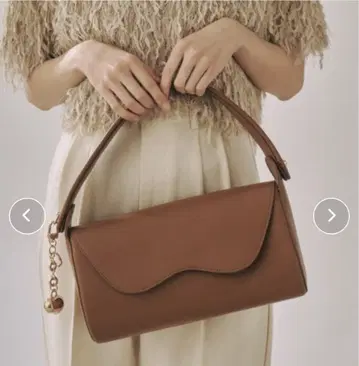 nunela 플랩 핸드백 카멜