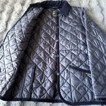새상품급 LAVENHAM 퀼팅 자켓 네이비 현행 택 42 XL