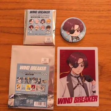 윈드 브레이커 쿨 데님 캔뱃지 클리어 카드 세트 소방준비