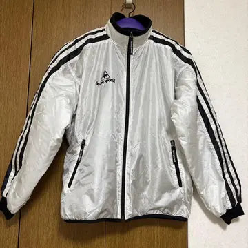 le coq sportif 화이트 나일론 자켓 사이즈 L