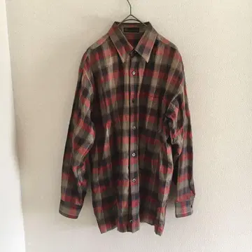 체크 셔츠 [ T&C. ] 캐주얼 빅 루즈핏 새상품급 플란넬 셔츠