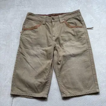 선착순 에드윈 하프 팬츠 남성용 L 사이즈 베이지 지퍼 포켓