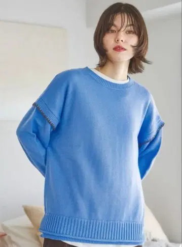 니코앤드 - 담요 스티치 라크릴 풀오버 니트 새상품