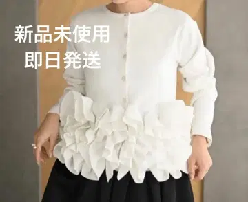 스완 가디건 니트 가디건 화이트