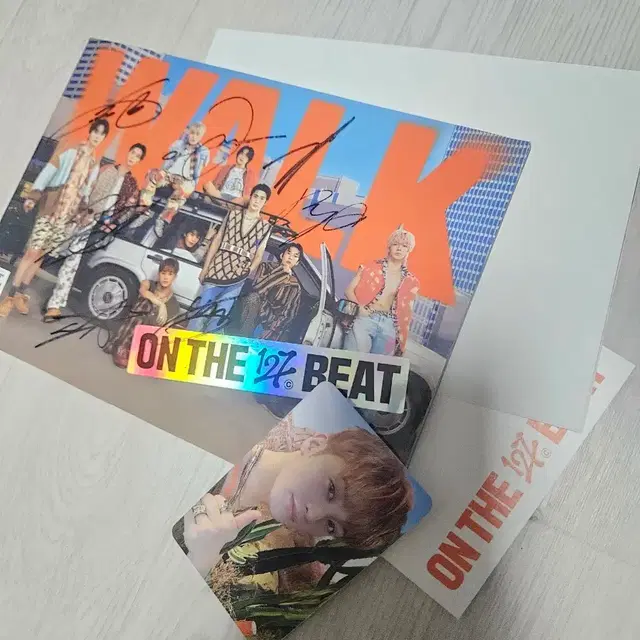 NCT 127 ON THE BEAT 싸인 멘트 삐그덕 비매 앨범