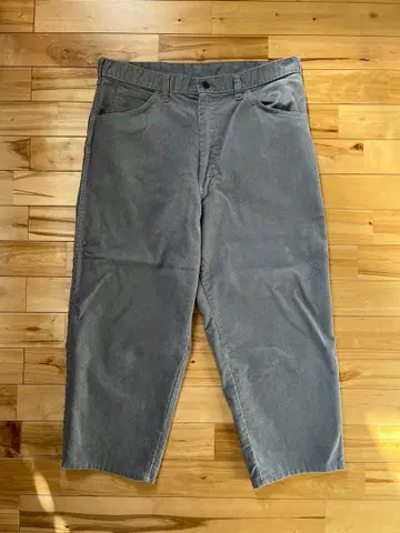 80s Dickies BRANDERS 코듀로이 팬츠 라이트 그레이 34