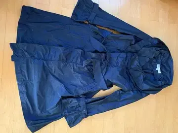 슈퍼 뷰티 40 네이비 롱 트렌치코트 벨트 포함