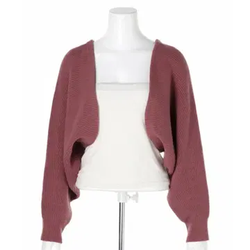 택 포함 새상품 마이 스트라다 mystrade 라즈베리 핑크 니트 볼레로