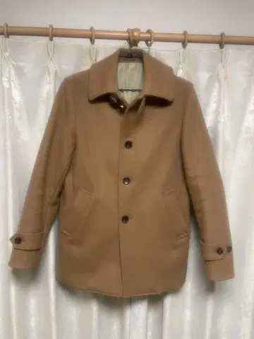 EDIFICE 베이지 울 숏코트