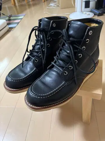 치페와 블랙 워크 부츠