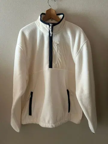 GAP 갭 플리스 자켓 하프 지퍼 화이트