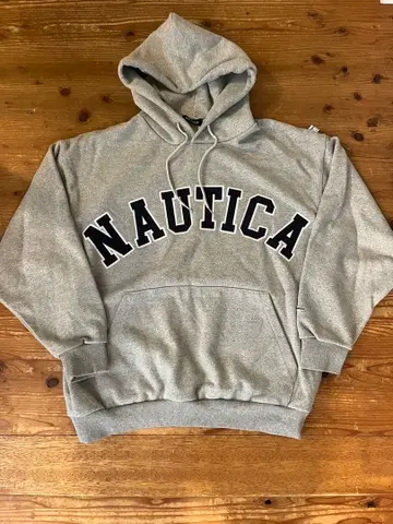 NAUTICA 그레이 후드 부착 맨투맨