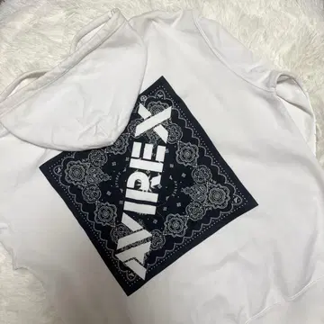 [ AVIREX ] 후드티 화이트 남성용 M
