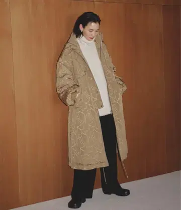 todayful 자카드 다운 코트