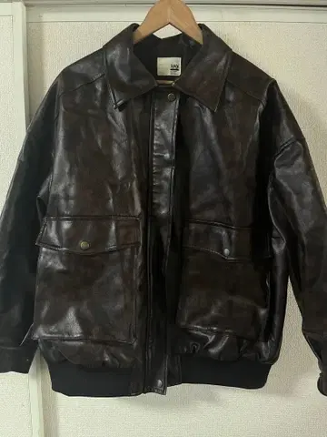 java 집업 블루종 브라운