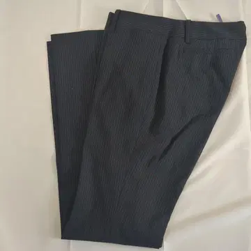 여성용 스트라이프 슬림핏 팬츠 네이비 슬랙스 하의 S