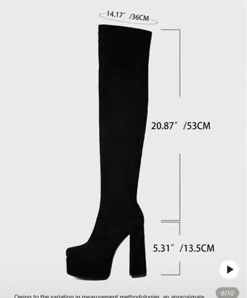 SHEIN 인기 완판템 니하이 부츠 새상품