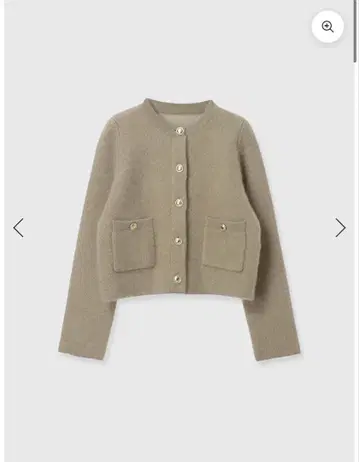 아뉴앙스 anuans 캐시미어 블렌드 노카라 자켓