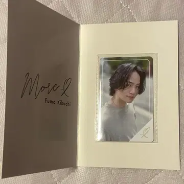 키쿠치 후마 more 팬클럽 혜택 트레이딩 카드 골드 회원 한정판