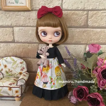 네오 브라이스 아웃핏 리틀 차일드 Xmas 패턴 내추럴 원피스