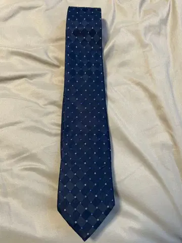 폴 스미스 넥타이 네이비 체크 무늬