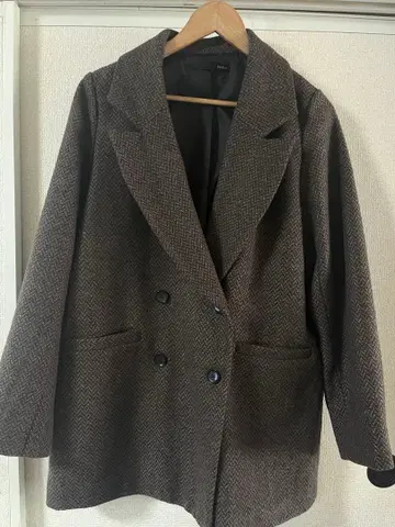 Heather 코트 자켓 체스터 코트 브라운