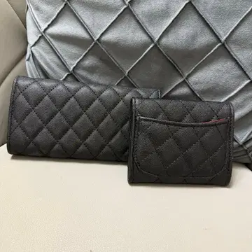 퀼팅 장지갑 접이식 지갑 세트