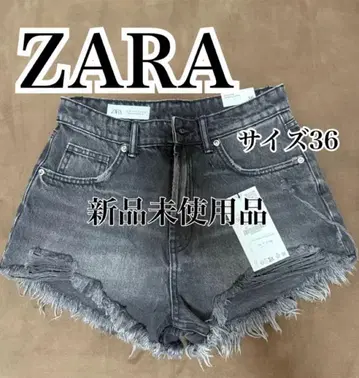 ZARA 숏팬츠 데님 숏팬츠 미사용 새상품 [10일까지 한정 가격]