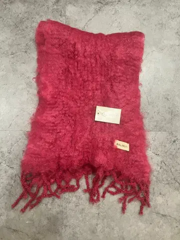 BALMUIR 발뮤르 모헤어 머플러 스톨 핑크 LIPSTICK