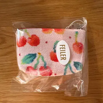 새상품 러브러리 바이 페이 페이 체리 도트 보트형 파우치 S 페일 핑크