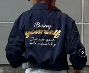 ACLIENT 베이직 컴팩트 MA-1 네이비