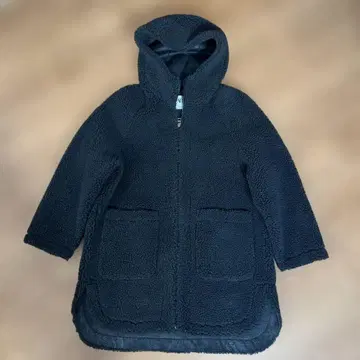 ZARA 보아 후드 부착 코트 Ssize 블랙