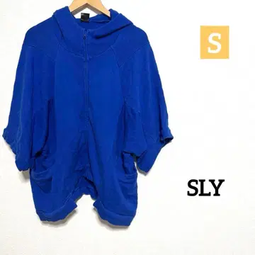 SLY 오버 사이즈 후드티 파랑 후드 후드티
