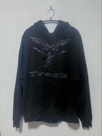 블랙 후드티 Track