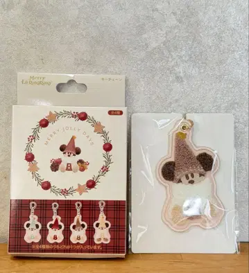 디즈니 크리스마스 2025 릴린린 키체인 베이지