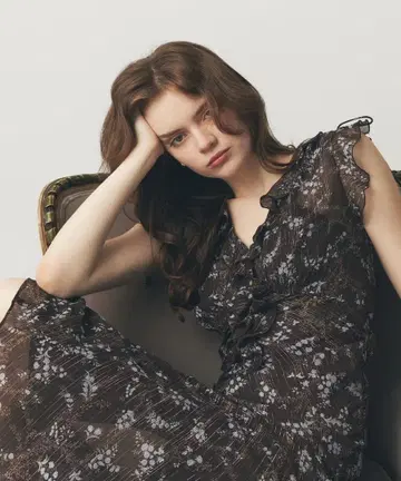 부케 드 보누르 원피스 브라운