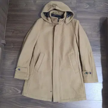 MORGAN HOMME 모건옴므 코트 후드 탈부착 가능 브라운 계열 M