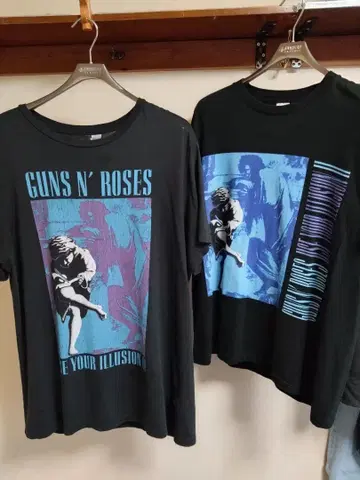 GUNS N' ROSES 티셔츠 2장