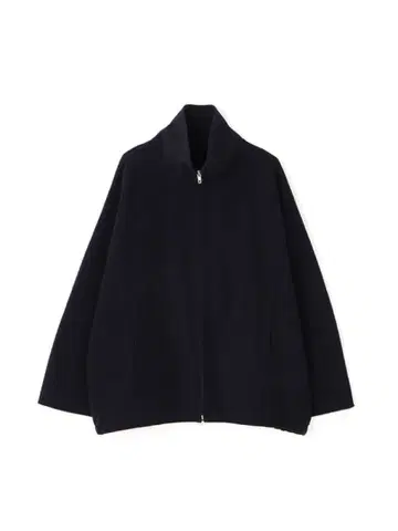 ETRE TOKYO 멜톤 스탠드넥 리버서블 블루종