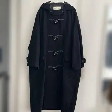 레이빔즈 돌먼 더플 코트 블랙 유나이티드 애로우즈 니코앤드