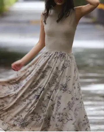 Frayed 프레이 아이디 니트 콤비 원피스 컨디션 최상