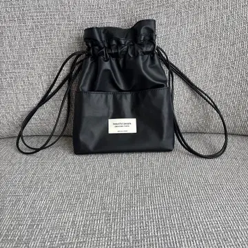 뷰티풀 피플 드로우 스트링 백 블랙