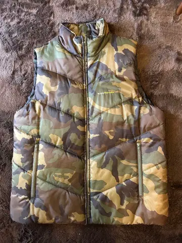 새상품 MANUFACTORY 카모플라쥬 다운 베스트 XL