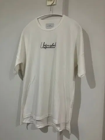 MB 자수 실키 T셔츠 화이트 [ S ]